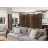 Gulches 4-Panel Room Divider, Folding Screen in Warm Brown - 3 of 4