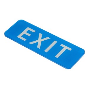 Unique Bargains Acrylic Self-Adhesive Decor Wall Business Self-Adhesive Exit Sign - 1 of 4