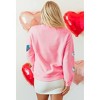 Women's Sequin Heart Sweatshirt - dear lover - 2 of 2
