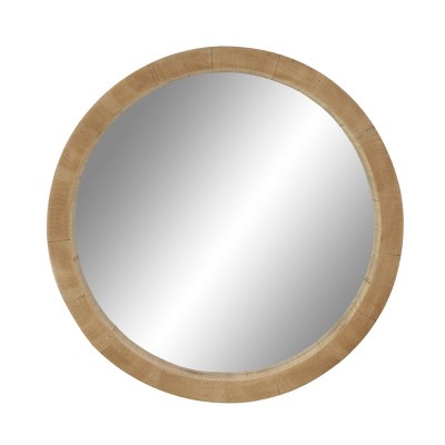 Mirrors Round Mirror Wood Barrel Frame, Wine Barrel Mirror Target