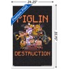 Trends International Minecraft: Legends - Piglin Destruction Framed Wall Poster Prints - 3 of 4