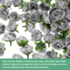 Unique Bargains Silk Plastic Small Faux Rose Artificial Flower Heads 1.2 inch - 2 of 4