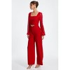 QUIZ Women's Scuba Crepe Chiffon Sleeve Jumpsuit - 3 of 4