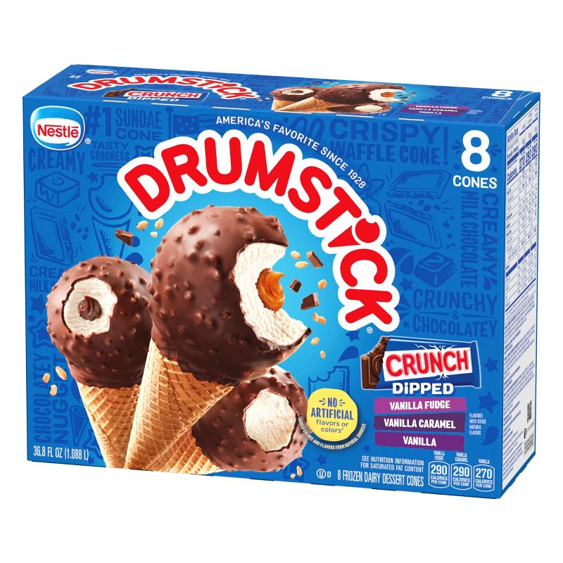 Nestle Drumstick Crunch Dipped Ice Cream Cone - 8ct, 6 of 16