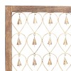 Mango Wood Bell Framed Wall Decor Set of 2 Brown - Olivia & May - 4 of 4