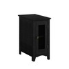 GDFStudio Willa Traditional Nightstand with 1 Door and 2 Compartments - 3 of 4