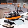 VEVOR Leather Cutting Machine, 7.1 x 3.9 in Embossing Plate Manual Die Cutter, 0.47 in Pressure Stroke Dual Guide Shafts Die Cut Machine, Black - 3 of 4