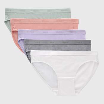 Hanes Originals Girls' 5pk SuperSoft Bikini Underwear