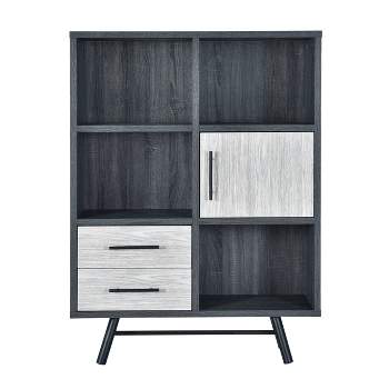 Hulbert Modern Industrial 6 Shelf Multi Functional Cabinet - Christopher Knight Home
