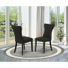 HomeStock 2 Gallatin Parson Chair with Black Finished Leg and Black Color - 3 of 4