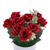 Unique Bargains Artificial Plants Rose Plastic 2.95"x2.95"x7.48" 1 Pc - 4 of 4