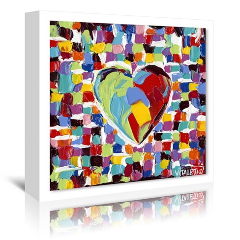 Ps By Mosaic Heart I By Carolee Vitaletti Wrapped Canvas Wall Art -  Americanflat - 30 X 30 : Target