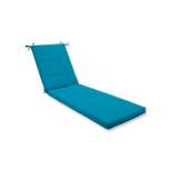 Indoor/Outdoor Rave Peacock Blue Chaise Lounge Cushion - Pillow Perfect