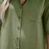 Women's Button-Front Shirt Dress - Cupshe - 3 of 4