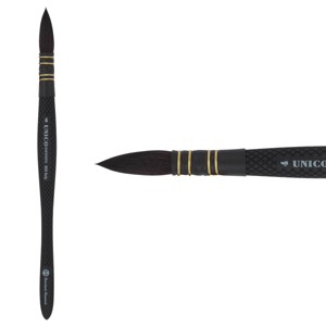 Borciani e Bonazzi Infinito Synthetic Quill Watercolor Brush Series 850- Size #4, Patented Hidro Hair - Watercolor Art Brushes - Textured Non-Slip, - 1 of 4