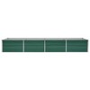 vidaXL Raised Bed Green Galvanized Steel 94.5 x 31.5 x 17.7 in Planters - 4 of 4
