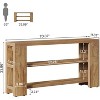 70.9" 3-Tier Extra Long Console Table, Narrow Wooden Sofa Table Behind Couch, Farmhouse Entry Foyer Table for Living Room, Hallway - 3 of 4