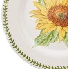 Portmeirion Botanic Garden Melamine Dinner Plates, Set of 4 - Sunflower Motif ,11 Inch - 4 of 4