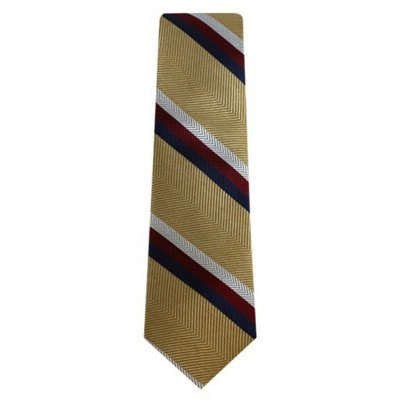Men's Stripe Slim 2.5 Inch Wide And 58 Inch Long Woven Neckties