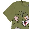 Ladies Tom & Jerry Battle Shirt - Vintage Hanna Barbera Cartoon - Cat and Mouse Curved Hem T-Shirt (Ivory Tom and Jerry, X-Large) - 3 of 4