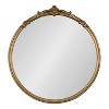 30" x 30" Marchon Framed Wall Mirror Gold - Kate & Laurel All Things Decor: Modern Round Decorative, No Assembly Required - 2 of 4