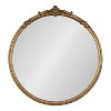 30" x 30" Marchon Framed Wall Mirror Gold - Kate & Laurel All Things Decor: Modern Round Decorative, No Assembly Required - image 2 of 4