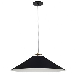 Dainolite Prudence 1 - Light Pendant in  Aged Brass/Matte Black - 1 of 1