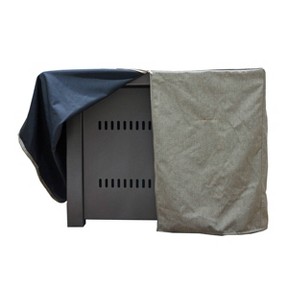 Square Fire Pit Commercial Cover - Tan - AZ Patio Heaters: Weather-Resistant, Zippered, Polyester & TPU - 1 of 3