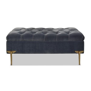 Jennifer Taylor Home Estelle Upholstered Storage Bench Cocktail Ottoman - 1 of 4