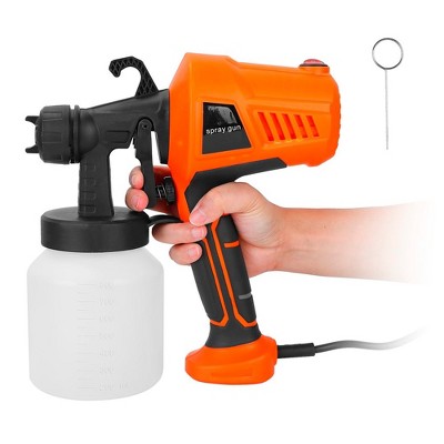 iMountek  "700W Handheld HVLP Electric Paint Sprayer with 3 Spray Patterns & 800ML Detachable Cup for Easy Painting"  Black and Orange