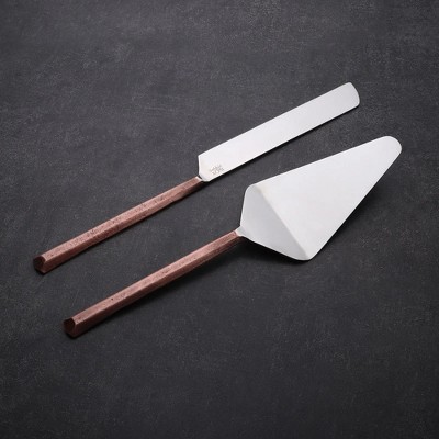 Inox Artisans Plateau Cake Server 2 Pc. Set