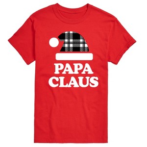 Men's - Instant Message - Papa Claus Christmas Short Sleeve Graphic T-Shirt - 1 of 4