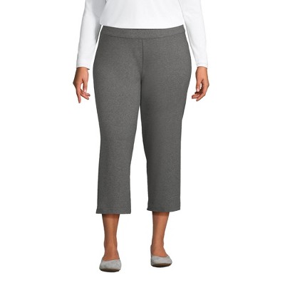 Lands' End Women's Starfish Mid Rise Pull On Crop Pants