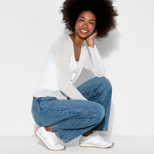 Women's Mid-Rise Barrel Jeans - Wild Fable™ - 1 of 3