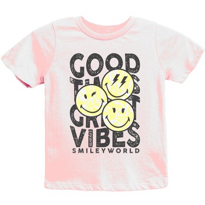The Juniper Shop SmileyWorld Good Times Great Vibes  Youth Short Sleeve Tee