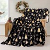 Lomsoe Christmas Throw Blanket Christmas Reindeer Blanket Ultra Soft Flannel Blankets Winter Warm Bed Blankets Xmas Holiday Decor. - 3 of 4