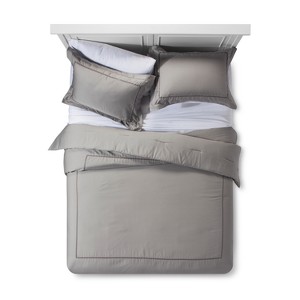 Gray Tencel Comforter Set (Queen) - Fieldcrest