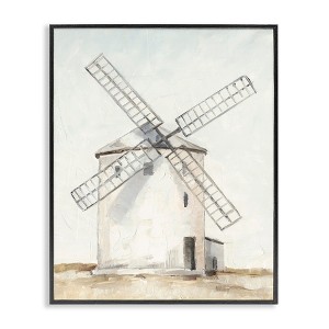 Stupell Industries Windmill Farm Landscape Framed Giclee Art - 1 of 4
