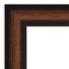 Amanti Art Yale Walnut Non-Beveled Framed Wall Mirror - 2 of 4