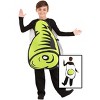 HalloweenCostumes.com One Size Fits Most   Dr. Seuss Green Eggs & Ham Sandwich Board Costume for Kids & Adults,  Black/White/Green - 3 of 4