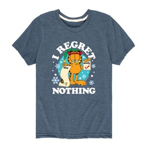 Boys' - Garfield - I Regret Nothing Short Sleeve Graphic T-Shirt - 1 of 4