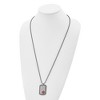Black Bow Jewelry Stainless Steel Greek Key Medical Dog Tag Necklace - 30 Inch - 3 of 4