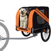 XINGHANZHENXUAN Large Folding Bike Trailer for Dogs, All-Terrain Pet Carrier for Cycling, Jogging, Camping, Outdoor Adventures - 2 of 4