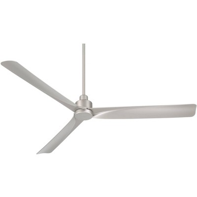 Sailplane 60" Silver Modern Industrial Ceiling Fan with Remote