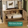 71.5" Tall Bookshelf with Storage Cabinet, 4-Tier Modern Bookcase with Doors for Bedroom & Living Room - 4 of 4