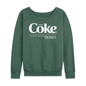 Women's - Coca-Cola - Drink Coke Enjoy Lightweight French Terry Slouchy - 1 of 4