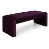 Kaia 47" Velvet Waterfall Upholstered Bench-Maison Boucle - 3 of 4