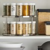 Juvale Lazy Susan Organizer for Cabinet, 2 Tier Spice Rack, Kitchen Supplies, Stainless Steel, 10.5 In - 4 of 4
