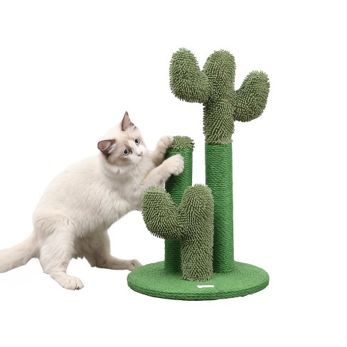 Marfa Modern Jute Triple-Cactus Cat Scratching Post with Fuzzy Toy - image 1 of 4