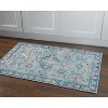 HomeStock Emerald Canton Blue & Ivory 6.7x9.7, Traditional, Woven with Digital Heat Transferred Printing - 2 of 4